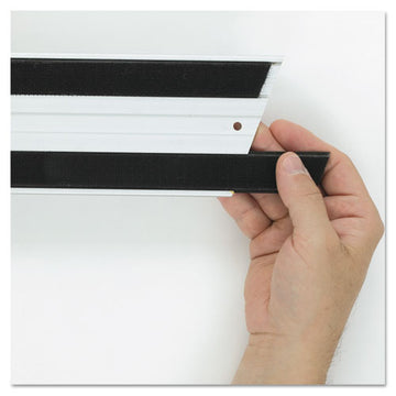 Rubbermaid® Commercial Hook And Loop Replacement Strips, 1.1" X 18", Black freeshipping - TVN Wholesale